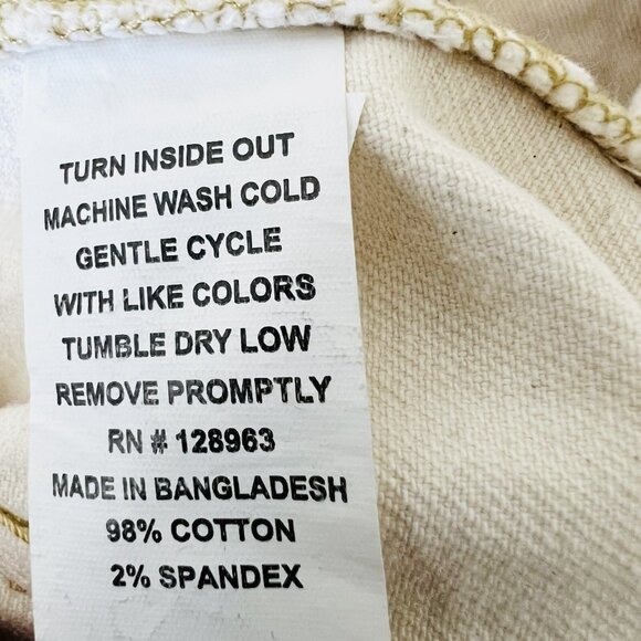 Indigo Rein Women's Ankle Jogger Pants 3/25 Distressed Stretch Natural Color NWT - Picture 8 of 12